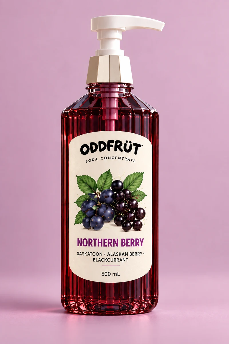 Northern Berry complete studio bottle portrait