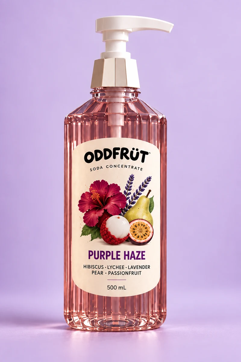 Purple Haze complete studio bottle portrait